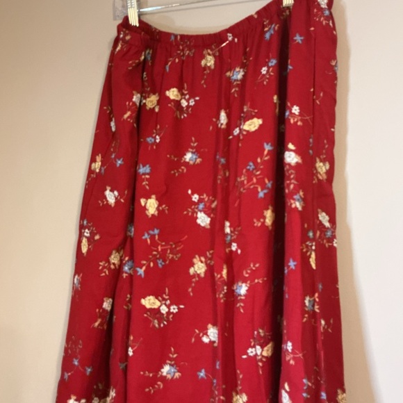 Vintage 90s Heritage Midi Skirt | 2x Plus Size | Grandmacore Quiet Luxury - Picture 6 of 14